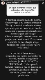 Cinthia Fernández recordó cuando no llegaba a fin de mes: 