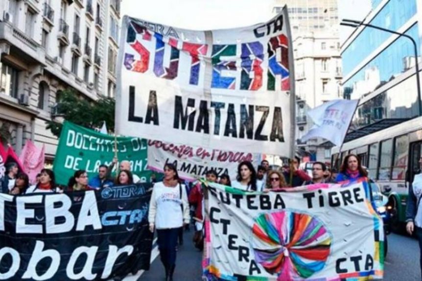 Docentes le subieron la apuesta a Kicillof e iniciaron un paro de 48 horas