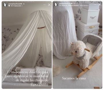 Pampita mostró como quedó el cuarto soñado de Ana García Moritán