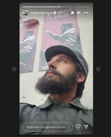 Revelan impactantes imágenes de Benjamín Vicuña personificando a Fidel Castro