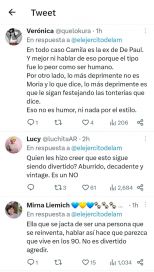 Moria Casán publicó un agraviante tweet contra Cami Homs y no se lo dejaron pasar
