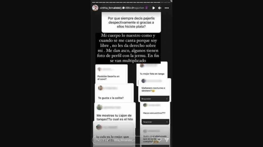No se salvó nadie: Cinthia Fernández se cansó y escrachó a todos - La Tecla