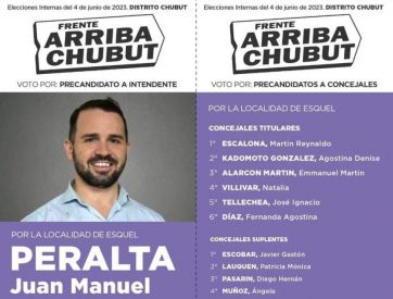 Chubut: los frentes definen candidatos en internas