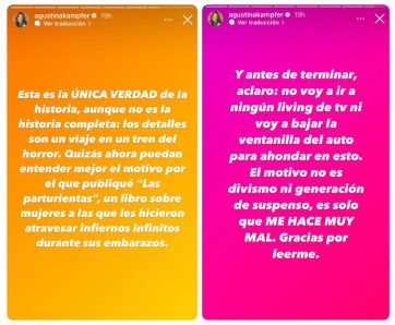 El contundente descargo de Agustina Kampfer tras los dichos de More Rial: 