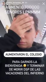 Cinthia Fernández mostró a cuánto le aumentó la cuota del colegio y apuntó contra su ex