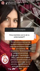 Wanda Nara le respondió a los haters que ponen en duda su enfermedad