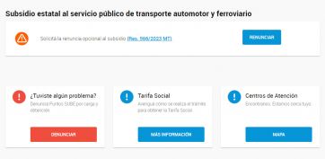 Ya se puede renunciar al subsidio en pasajes de colectivos y trenes: cómo hacerlo