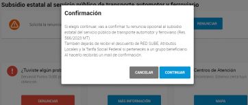 Ya se puede renunciar al subsidio en pasajes de colectivos y trenes: cómo hacerlo