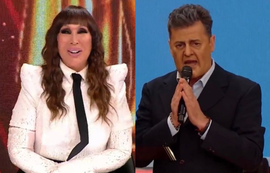 Lo re banca: todas las flores que le tiró Moria Casán al imitador de Sergio Massa