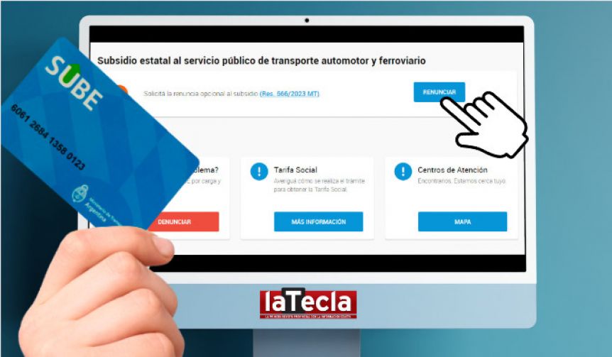 Entra en vigencia la renuncia a subsidios y el abono de la tarifa plena