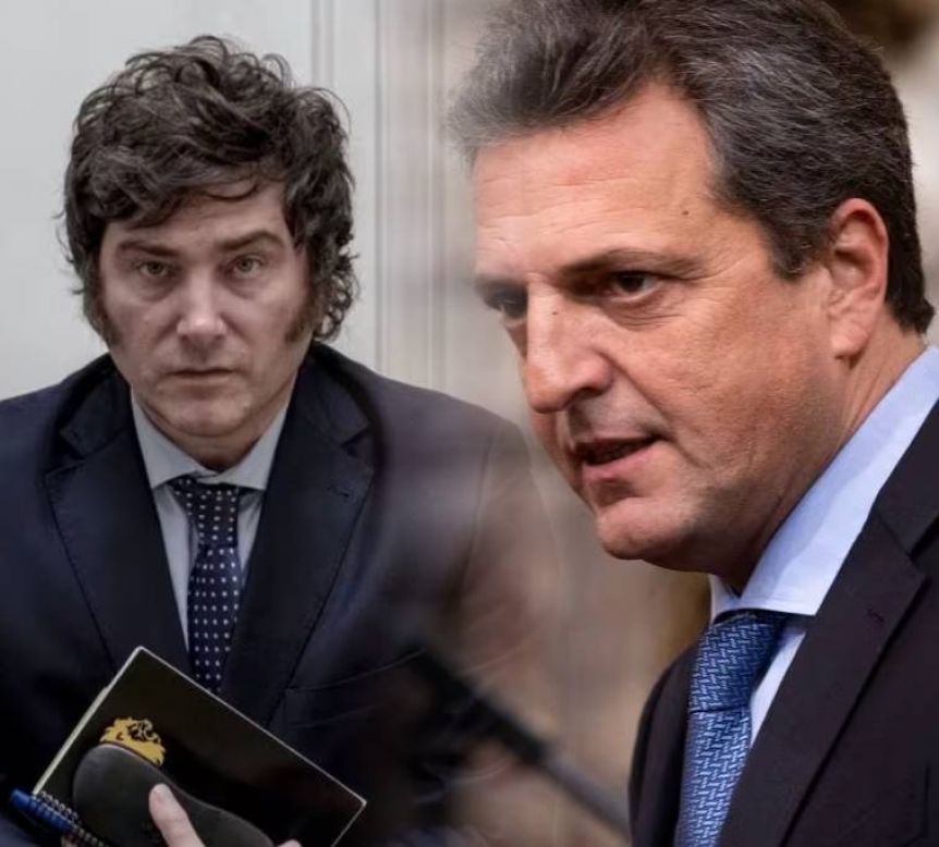 El motivo menos esperado: Massa y Milei se cruzaron por el Cuarteto