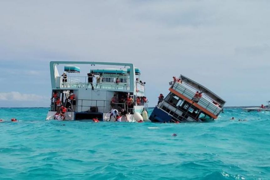 Tragedia en el mar: un barco se hundió en las Bahamas causando la muerte de una pasajera
