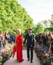 Las fotos inéditas de la boda de Nicole Neumann que dejan al descubierto la verdad sobre su embarazo