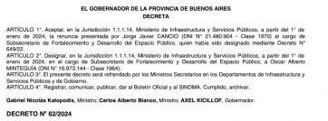 Infraestructura: Katopodis termina de delinear su tropa interna con dos designaciones claves