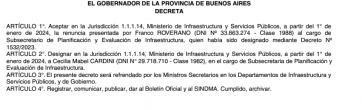 Infraestructura: Katopodis termina de delinear su tropa interna con dos designaciones claves