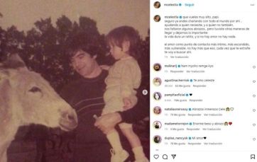El desgarrador posteo de Celeste Cid por la muerte de su papá Aníbal