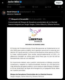 Interna a cielo abierto: luego del desacople en el Senado, tildaron a Kikuchi de “traidor”