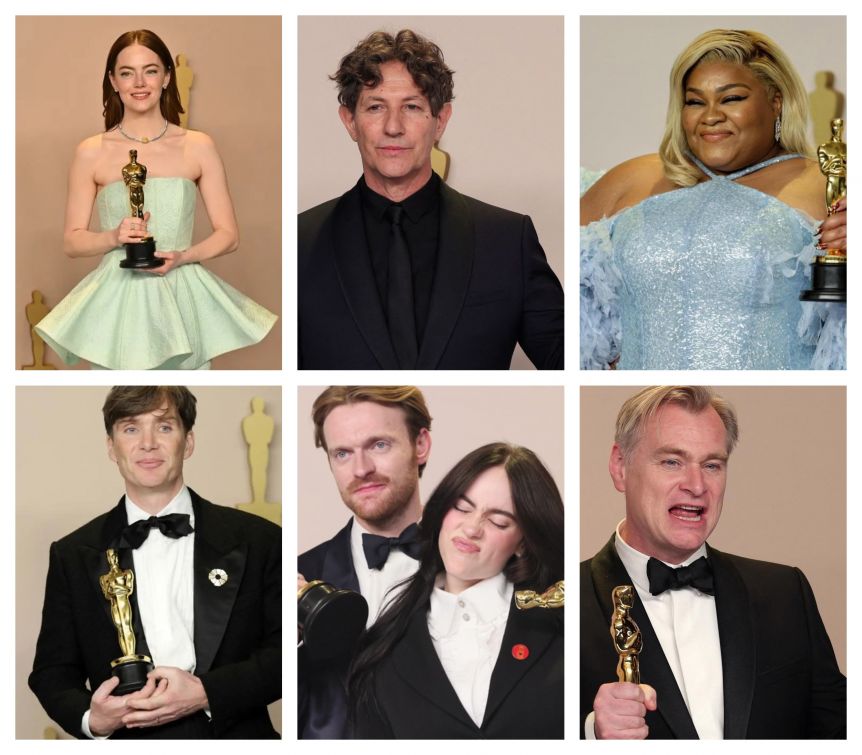 Oppenheimer y Poor Things fueron los grandes protagonistas de los premios Oscar 2024
