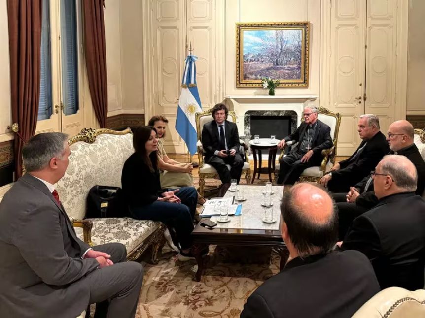 La cúpula de la Iglesia con Milei: los obispos se mostraron preocupados por la situación económica