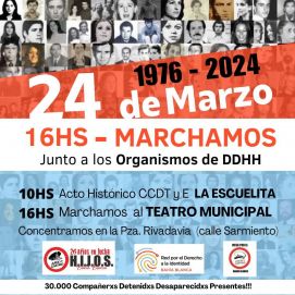 Día de la Memoria: masiva y pacífica concurrencia en un nuevo aniversario del golpe 