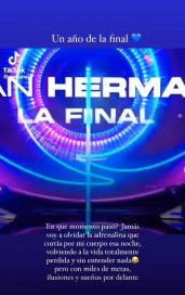 Juli Poggio se sensibilizó al cumplirse un año de la gran final de GH: 