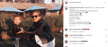 Sabrina Garciarena compartió un tierno post para su hijo en una fecha muy especial
