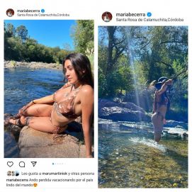 Maria Becerra encendió las redes con las fotos de sus vacaciones