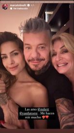 Marcelo Tinelli junto a Milett en una foto que revela la verdad sobre la relación