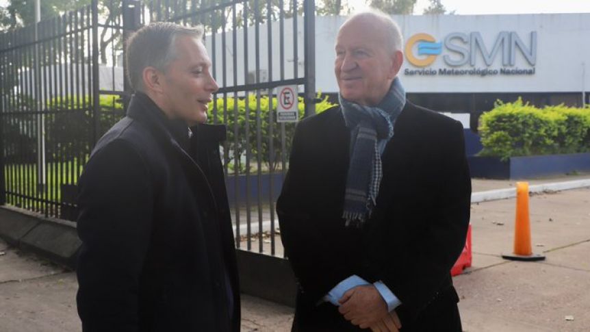 Al mal tiempo, amparo: intendente en defensa del Servicio Meteorológico