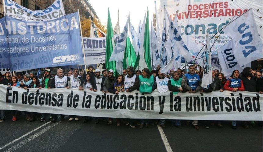 Otro paro nacional de los gremios universitarios para la próxima semana por reclamos salariales