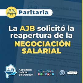 La AJB se adelanta y pide a Kicillof reabrir las paritarias