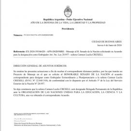 ¿Cambió voto por embajada?: senadora del sur envuelta en una polémica por la Ley Bases
