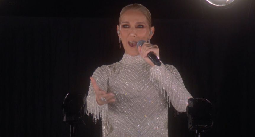 Céline Dion cantó en los Juegos Olímpicos y emocionó a todos