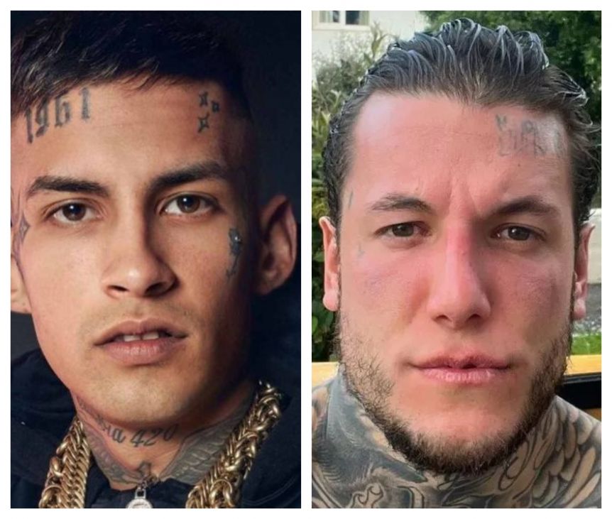 Fuerte cruce entre Alex Caniggia y L-gante