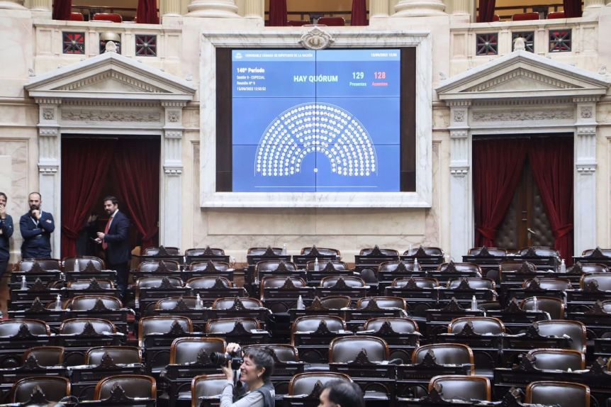 A sala vacía: quienes son los presentes y ausentes en la presentación del Presidente
