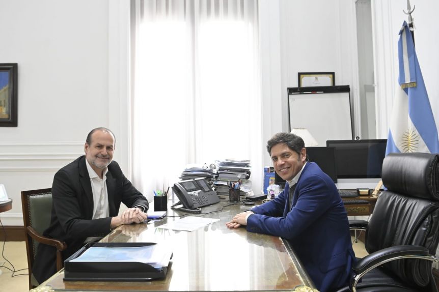 Martes de reuniones en Gobernación: Susbielles y Facundo Moyano visitaron a Kicillof