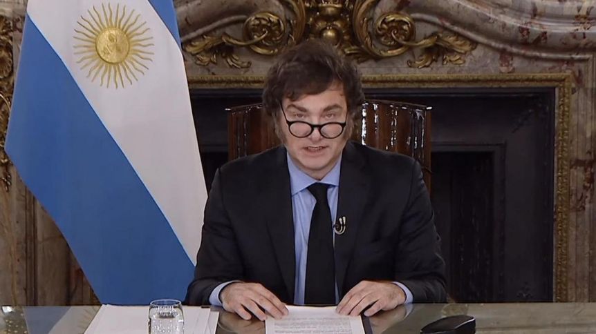Milei apuesta a la Cadena Nacional para celebrar su primer año de gestión