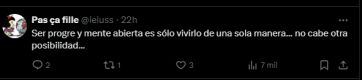 Tildaron de envidiosa a Nati Jota por sus críticas a una influencer