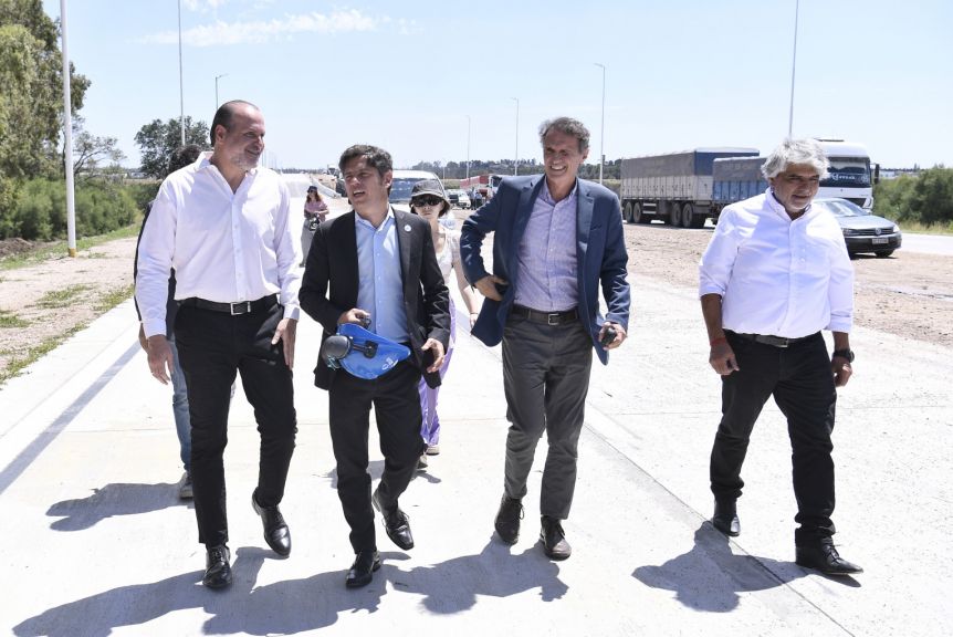 En su paso por la Sexta, Kicillof inauguró y supervisó obras en Bahía Blanca