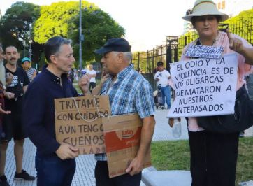 Otra vez, tensión y gases en la marcha de los jubilados