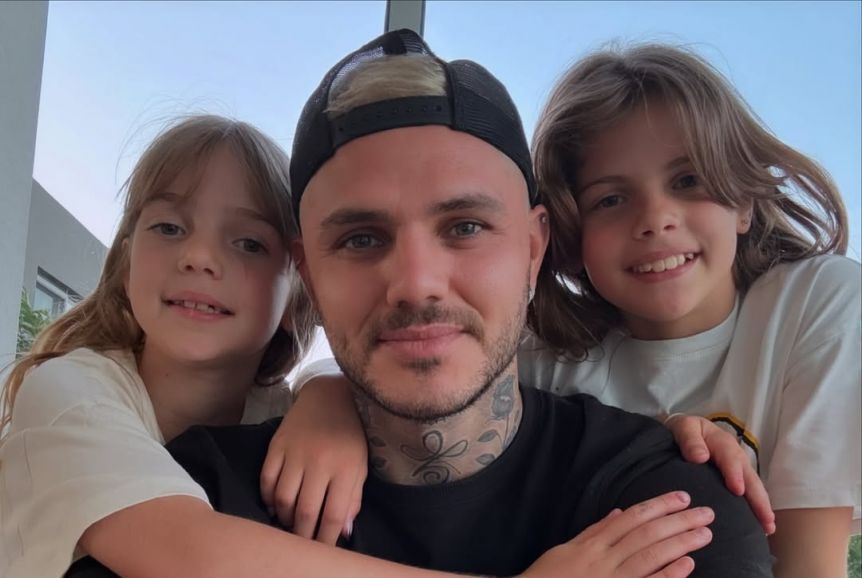 Revelan los detalles de la revinculación de Mauro Icardi con sus hijas
