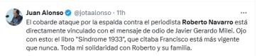 Denuncian que el periodista Roberto Navarro fue agredido en la vía pública