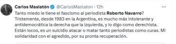Denuncian que el periodista Roberto Navarro fue agredido en la vía pública