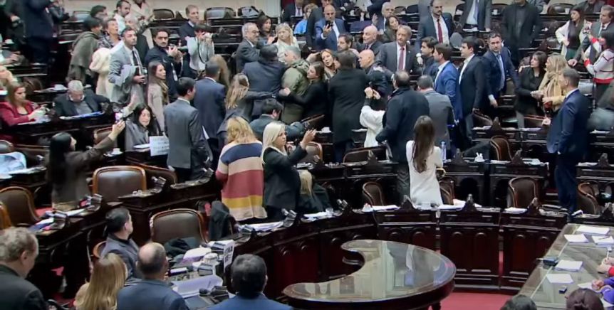 Escandalosa sesión en Diputados en el debate por el Garrahan, jubilaciones y universidades