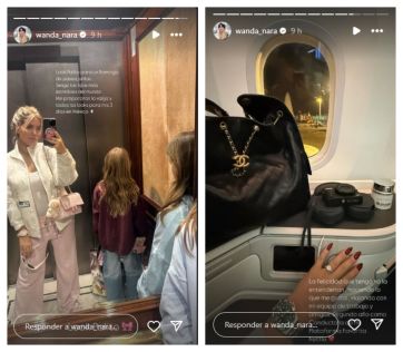 Wanda Nara viajó a México por un proyecto especial