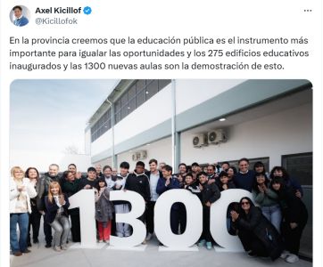 Kicillof en Morón: inauguración y foto con Lucas Ghi en medio de la interna