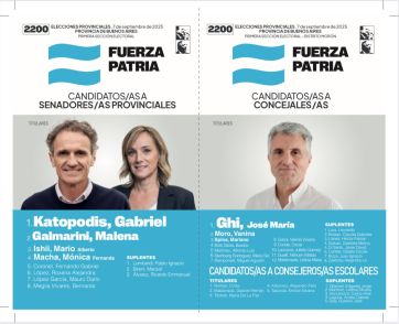 Tras el reclamo, llegó la confirmación: Fuerza Patria tendrá boleta en Morón