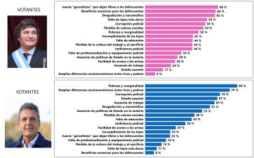 Los argentinos están preocupados por la inseguridad y ponen la mira en la Justicia