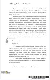 El gobierno presentó una cautelar para impedir la difusión de nuevos audios