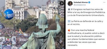 Todas las repercusiones del rechazo a los vetos de Milei en Diputados